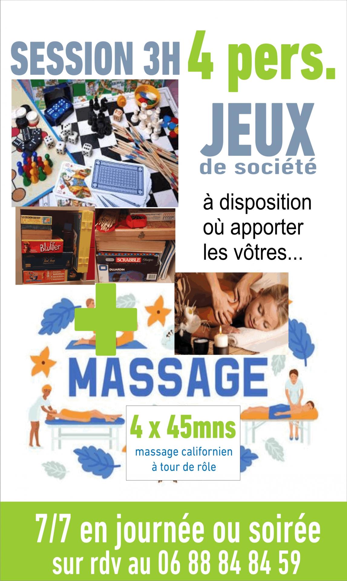 jeux de société & massages
