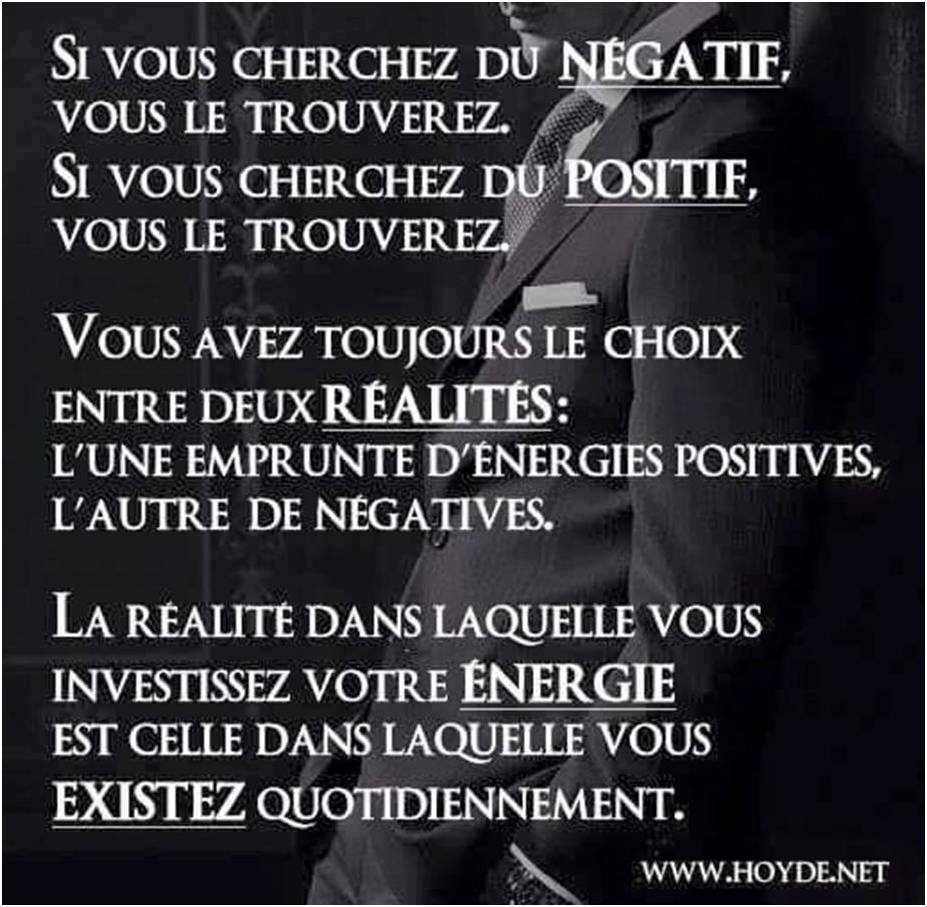 positif ou negatif : le choix