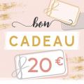 Bon cadeau 20 euros variations creatives